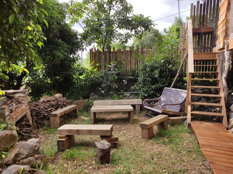 Bungalow Ecologique Avec Toilettes Seches Leu Kabanon Vue Mer Saint-Leu Luaran gambar
