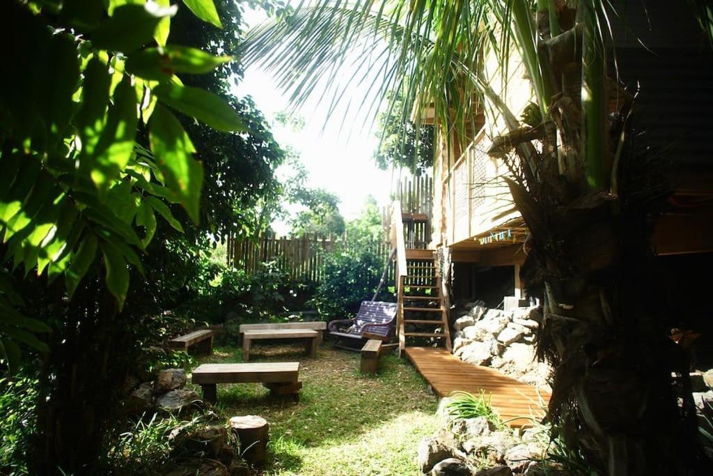 Bungalow Ecologique Avec Toilettes Seches Leu Kabanon Vue Mer Saint-Leu Luaran gambar